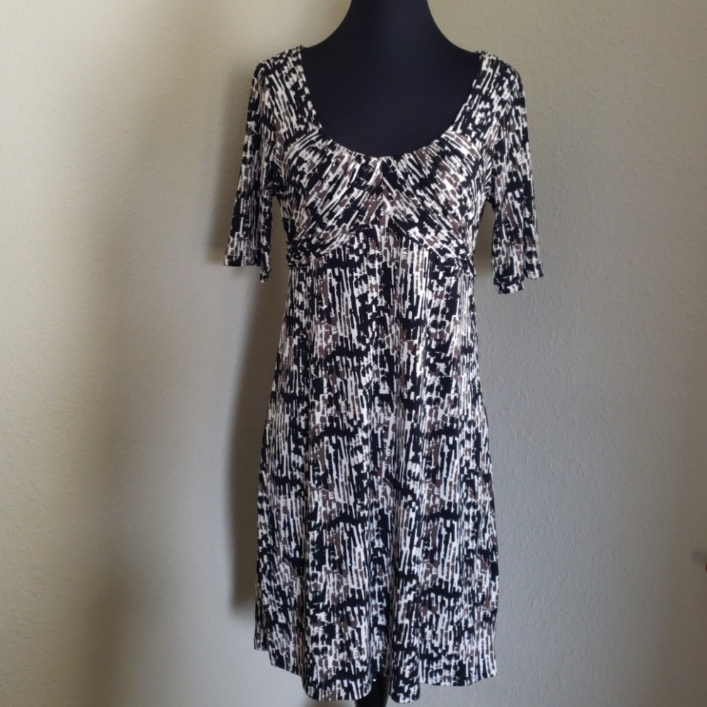 Ann Taylor Geometric Empire Stretch Dress